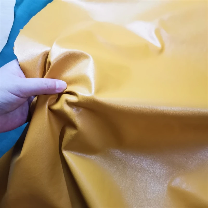 0 5 мм/0 7 мм зеленая желтая овчина. Кожа первого слоя. Ткань из натуральной кожи.