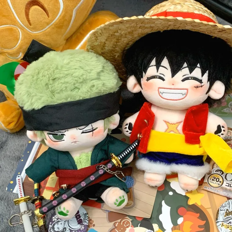 

One Piece Luffy плюшевая игрушечная Обезьяна D. Luffy Roronoa Zoro аниме плюши кавайные милые мягкие животные Хэллоуин Рождественский подарок для детей