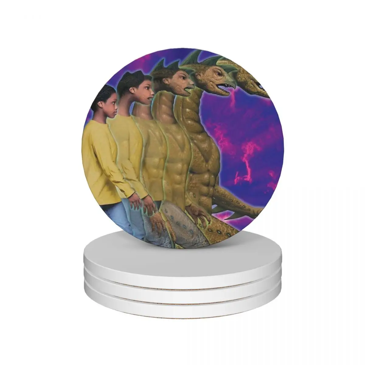 Подставки из керамики пророчество (набор 4 шт.) Симпатичные кухонные забавные