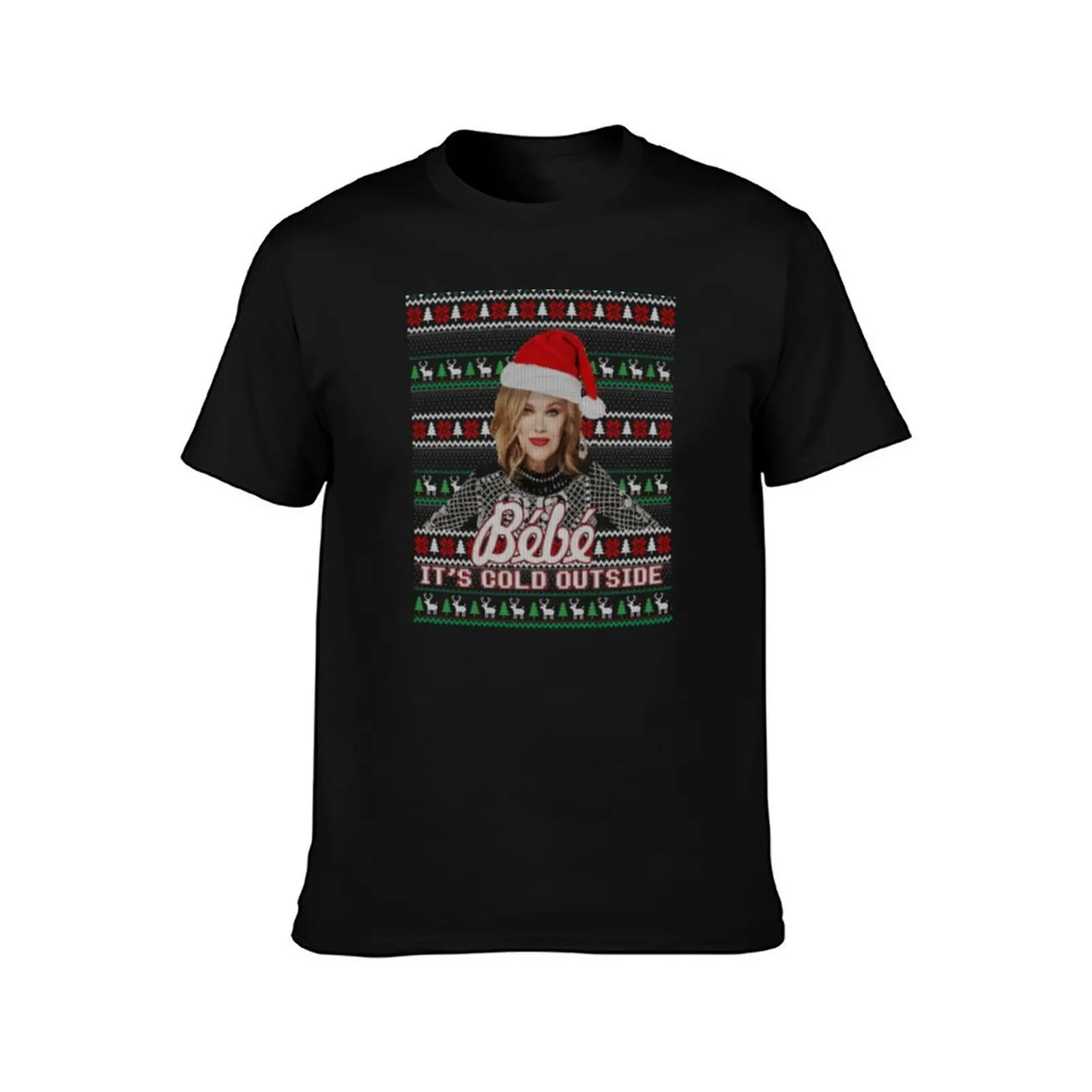 Bebe it cold outside Meme Ugly Christmas Sweater забавная футболка аниме футболки заготовки большие