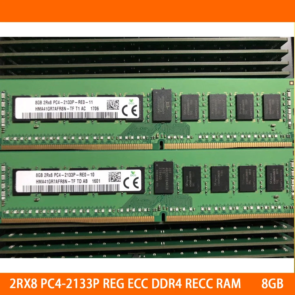 

RAM 2RX8 PC4-2133P REG ECC DDR4 RECC RAM 8G 8GB For SK Hynix Memory High Quality Fast Ship