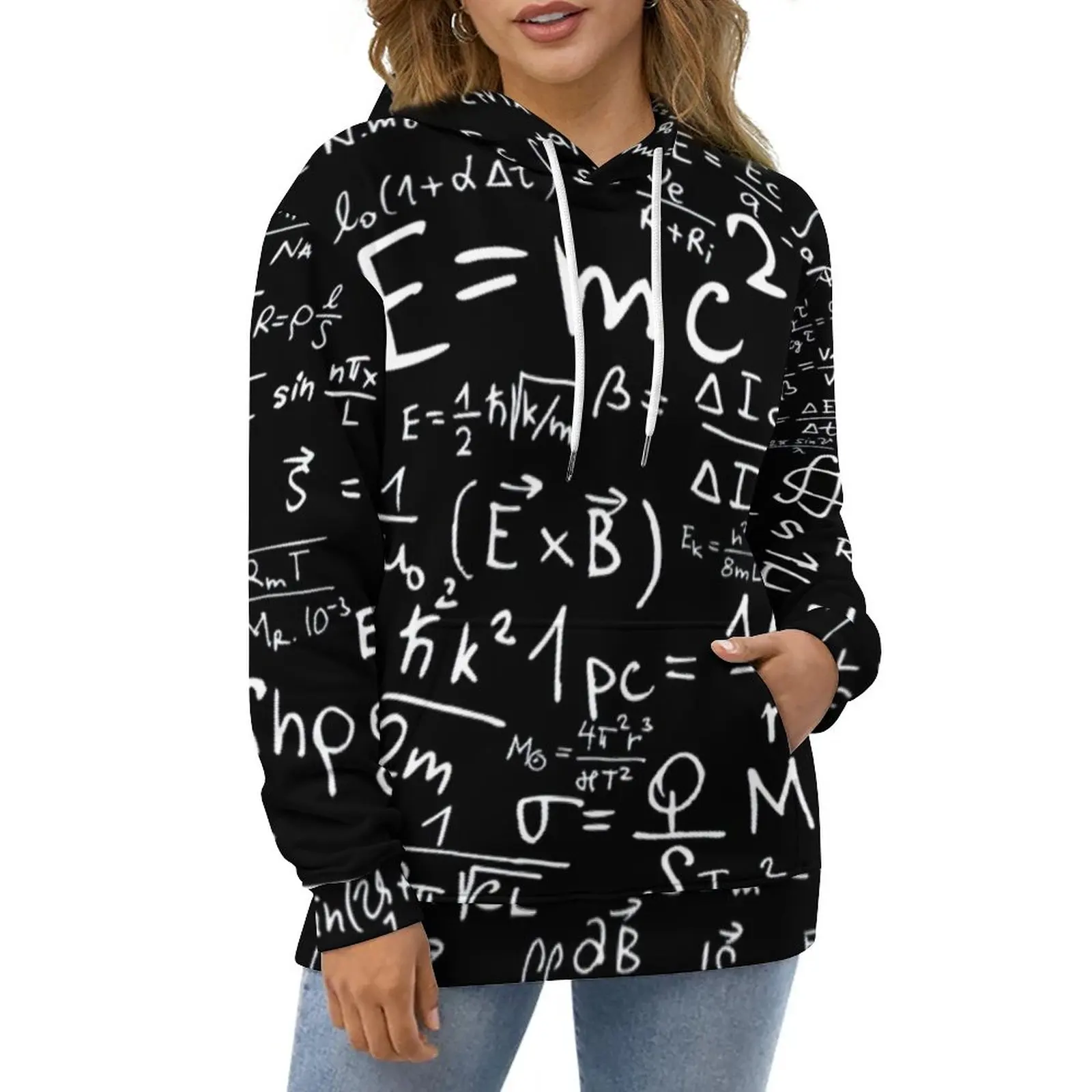

Толстовка женская с капюшоном и длинным рукавом, 5XL, 6XL