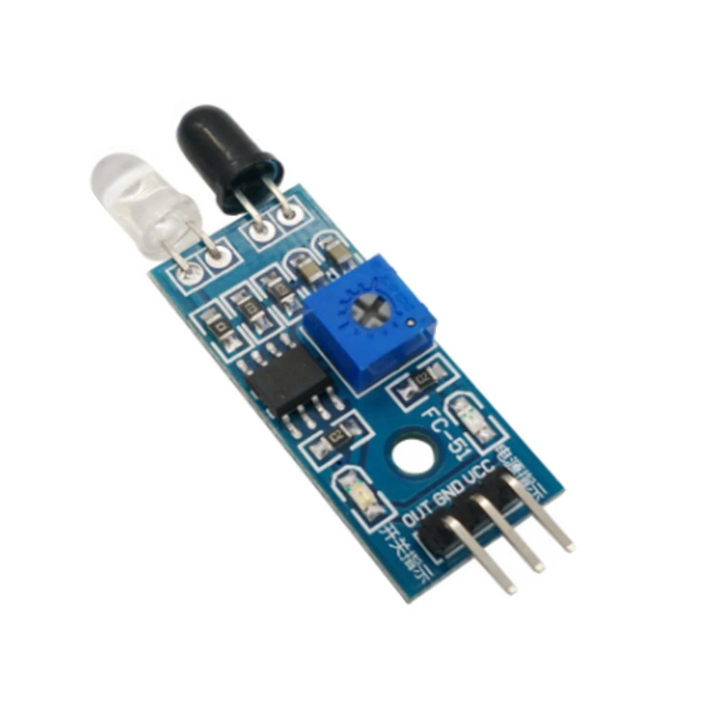 

100PCS IR Infrared Obstacle Avoidance Sensor Module Smart Car Robot 3-wire Reflective Photoelectric