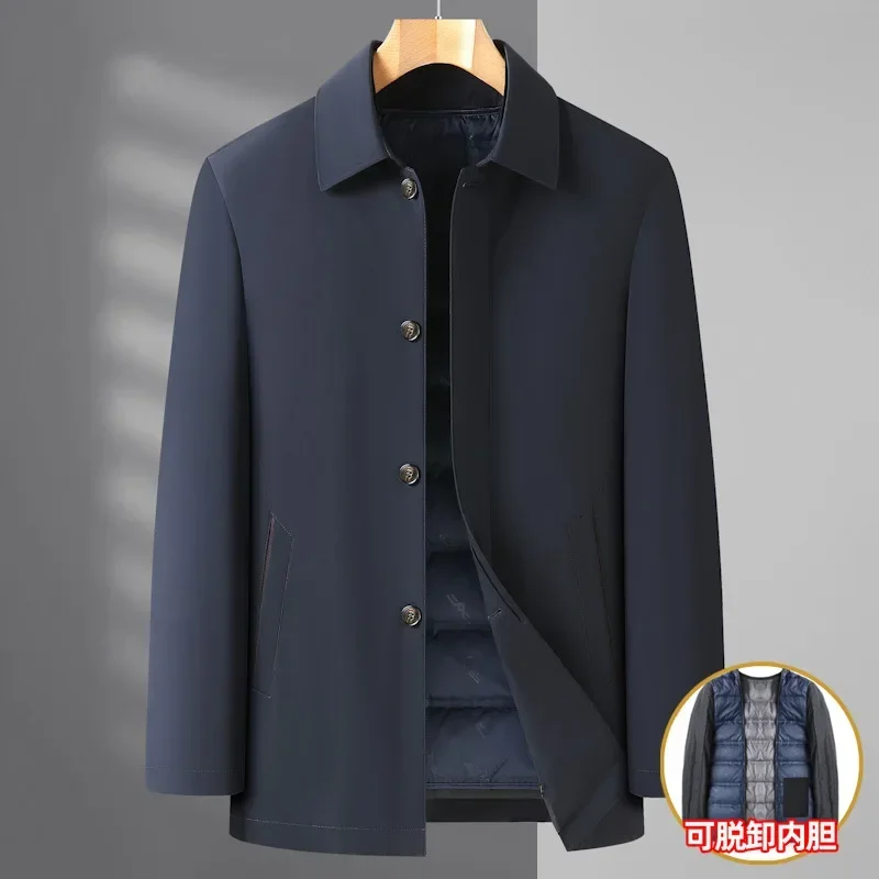 Новое поступление Зимняя Мужская модная куртка со съемной подкладкой для отдыха