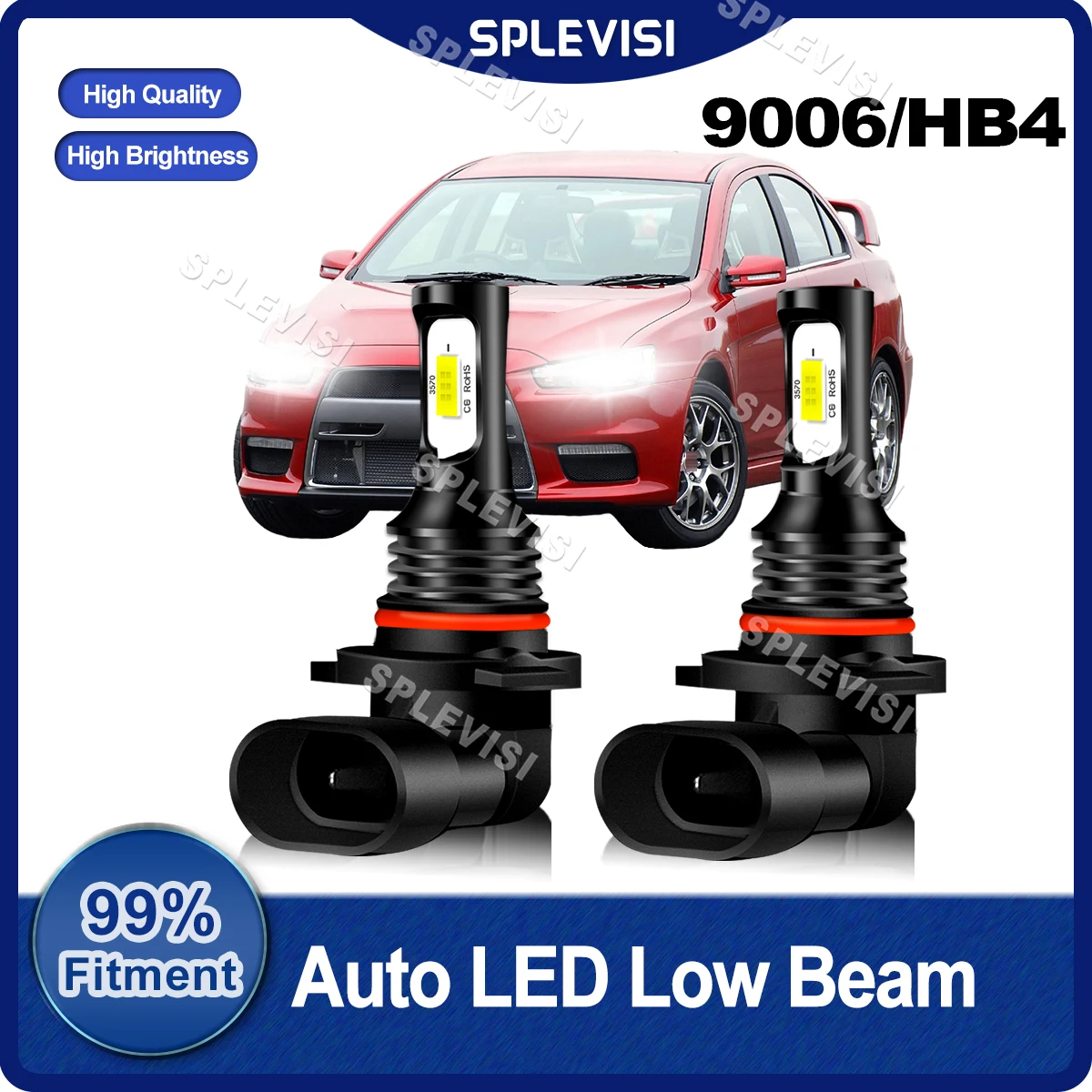 Светодиодные фары ближнего света для Mitsubishi Lancer VIII 9006-2007 подходят Outlander II 2020-2006 2 шт.