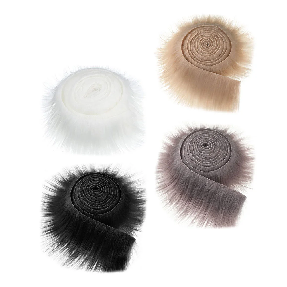 

Fur Faux Stripe Diy Fluffy Throw Striped Blanketjacket Artificial Fabric Hat Trim Accessories Ribbon Duvet