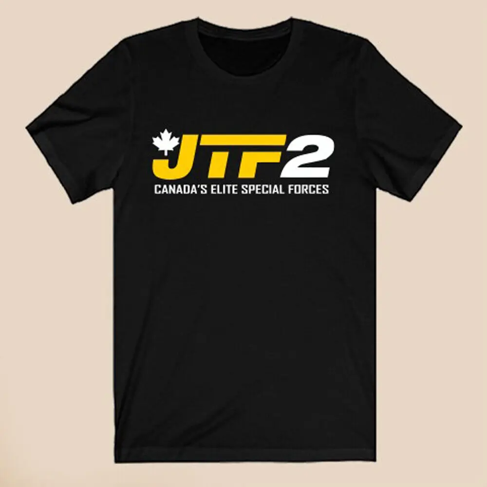 Мужская черная футболка JTF2 Joint Task Force Canada
