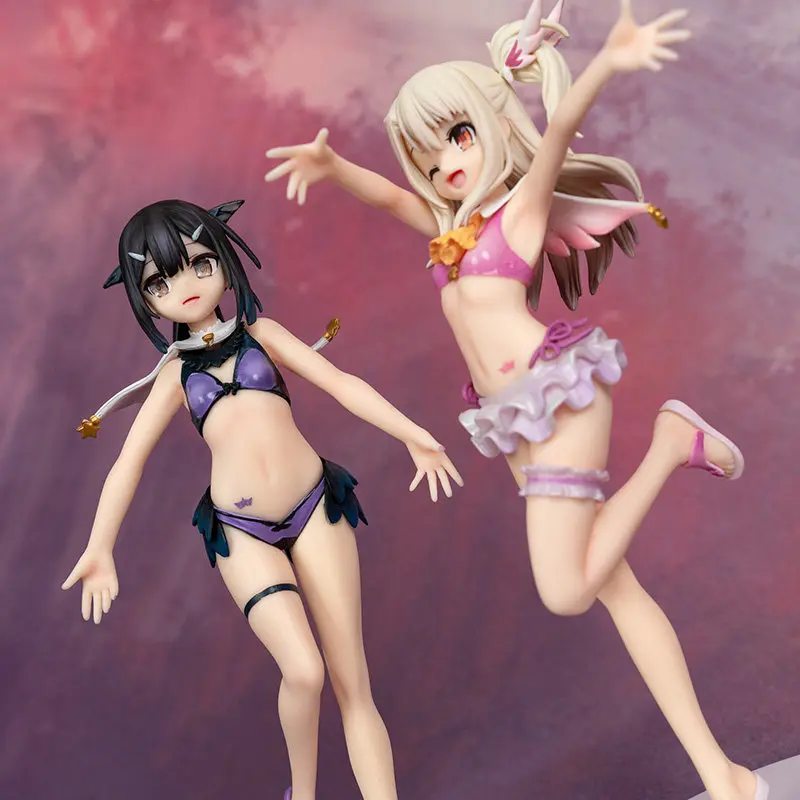 Фото Коллекционная фигурка Fate Magical Girl Illya в купальнике, японское аниме, ПВХ-модель, украшение для рабочего стола, для любителей аниме-коллекций №1