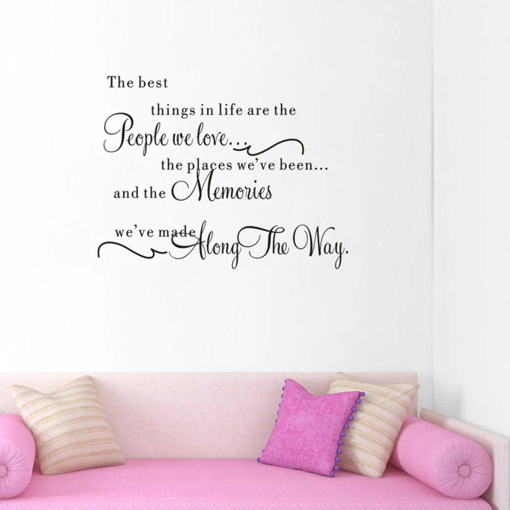 

DIY Office Family Living Room Removable Self Adhesive English Words Home Decorations PVC Art