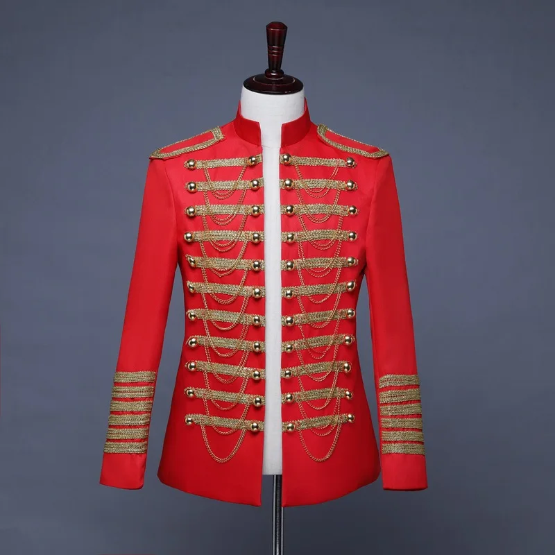 

2022 Drop Shipping King Prince Renaissance Medieval Men Royal Court Cosplay Costume Coat Uniform S-3XL