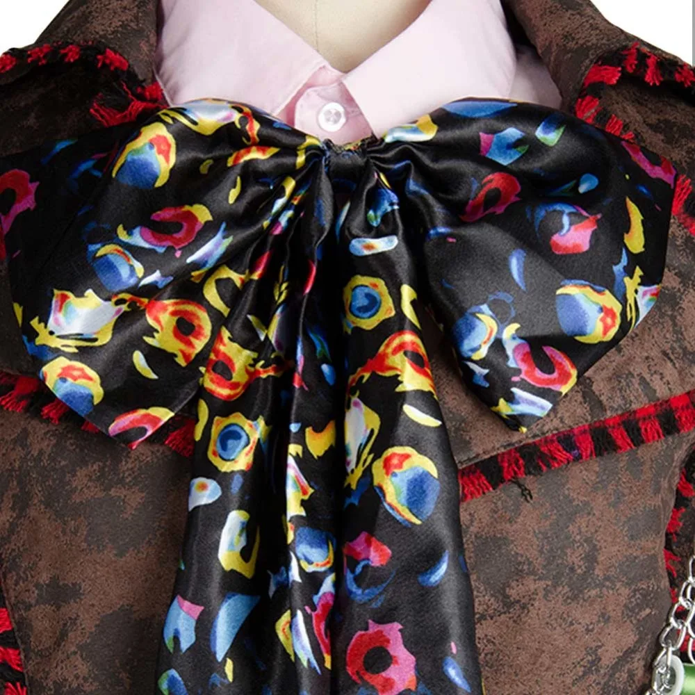 Костюм сумасшедшего косплея хаттера из мультфильма Алиса фэнтези страны чудес