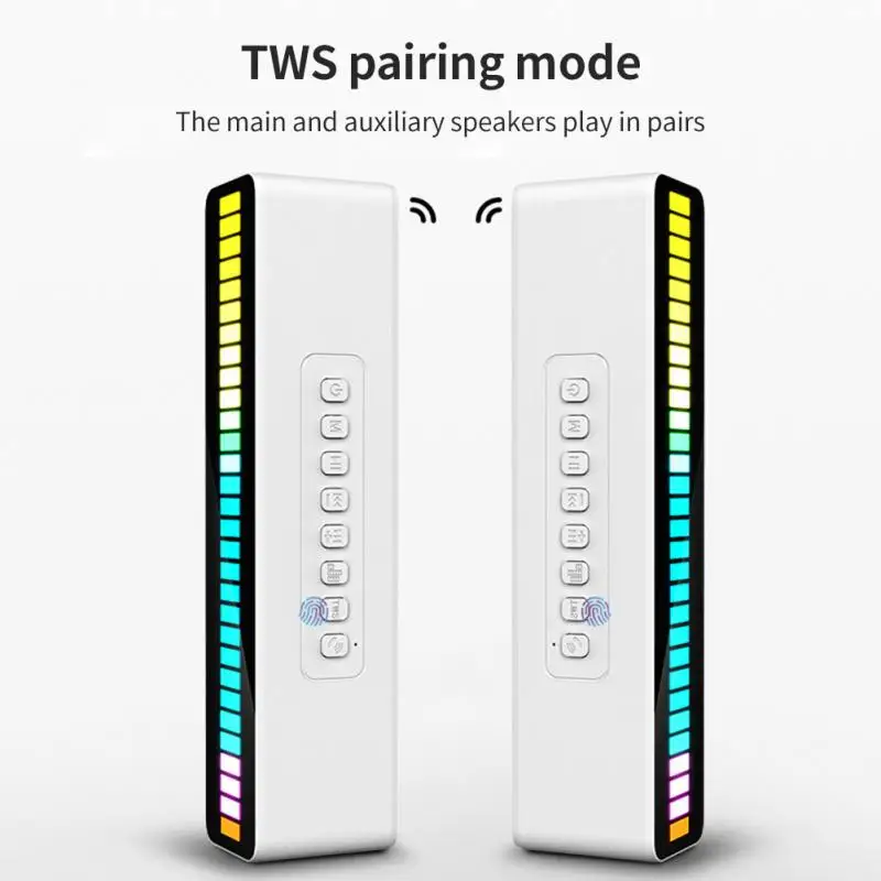 

3d Surround -compatible Speaker Tws Portable Music Rhythm Light Ba Atmosphere Rhythm Light Decoration M8