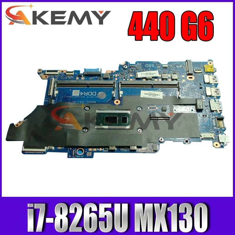 

AKemy Laptop motherboard For HP Probook 440 G6 I7-8265U Mainboard N17S-GS-A1 DAX8JMB18C0 N17S-GS-A1 Tested