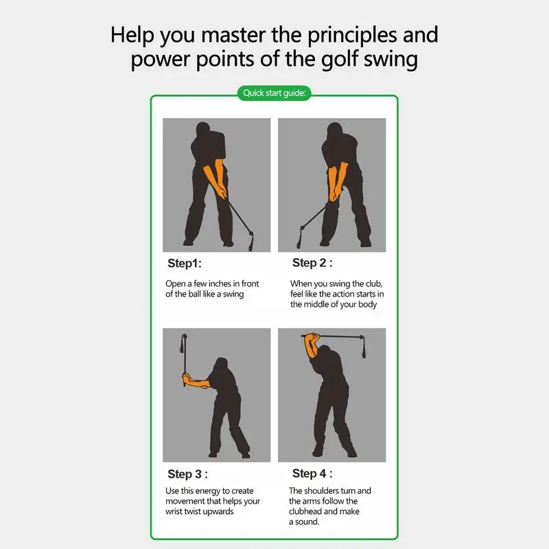 Качели для гольфа с задержкой выпуска звуковая тренировочная палочка тренажер