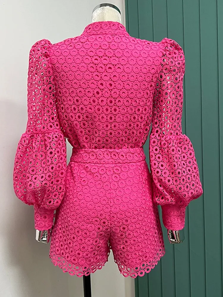 Женский комплект из двух предметов VGH однотонный топ с круглым вырезом и