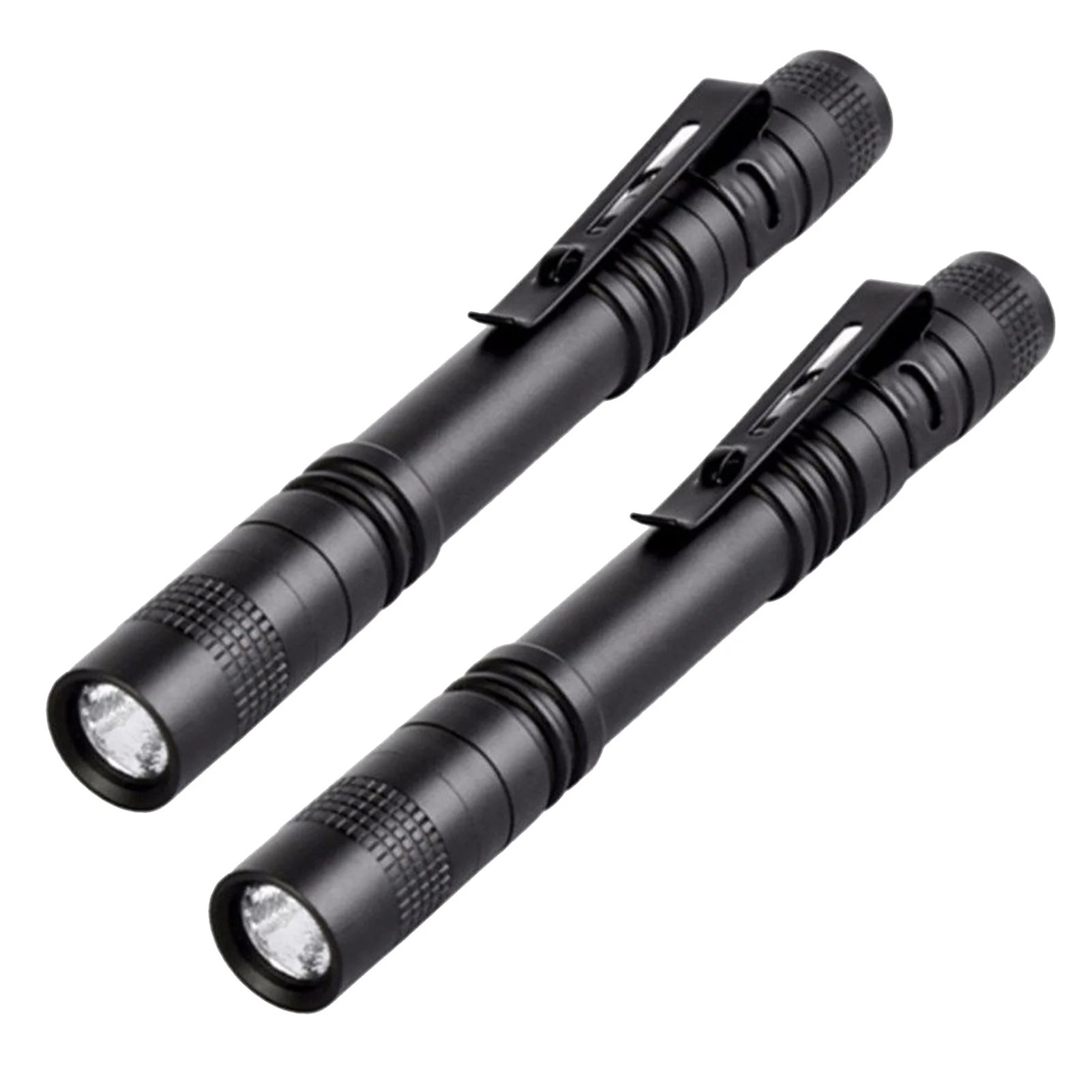 

2pcs With Clip Hotel Inspection UV Flashlight Multifunctional Pen Shape High Brightness Professional Battery Powered Pet Urine