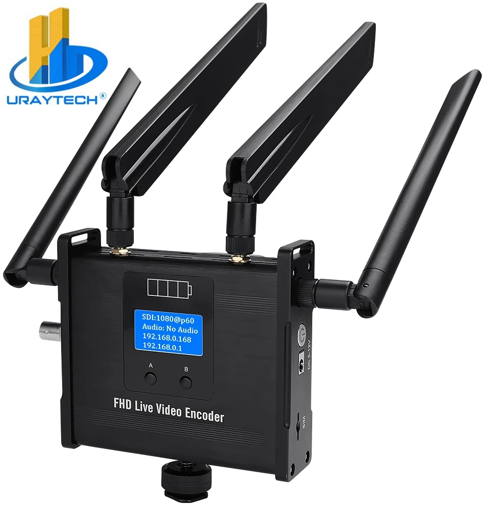 Фото HD H.265 H.264 Sdi to Ip SRT UTP RTSP RTMP RTMPS 4g Wi-Fi Видеокодер Поддержка аккумулятора для потоковой передачи в реальном времени №1