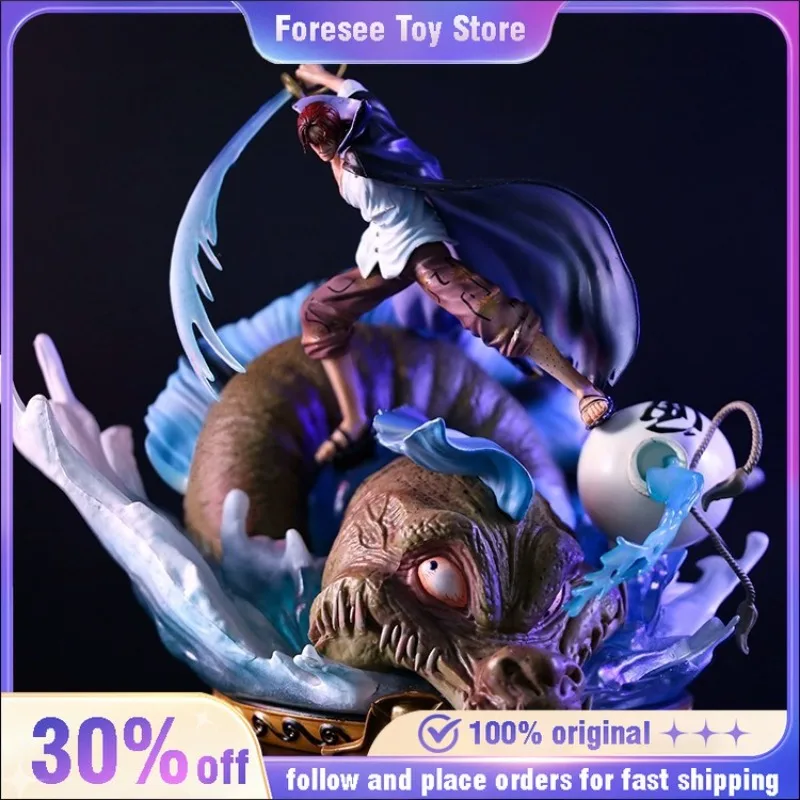 28cm Cztery trzpienia cesarzy ONE PIECE Animacja Peryferyjna forma walki Ozdoba Duża statua Model Festiwal Prezent Kolekcje zabawek