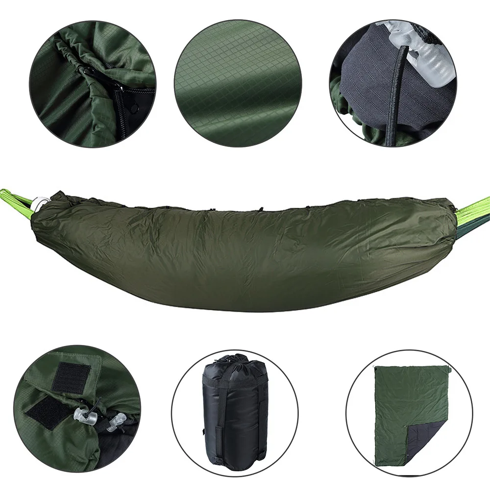 

Multifunctional Camping Sleeping Bag Outdoor Hammock Underquilt Blanket Mat Lightweight Quilt Packable Full Length Under
