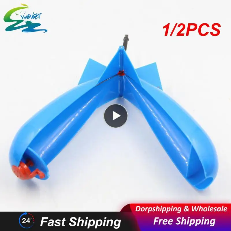

1/2PCS Carp Fishing Large Rockets Bomb Fishing Tackle Feeders Pellet Rocket Feeder Float Bait Holder Maker Tackle Accessories 3