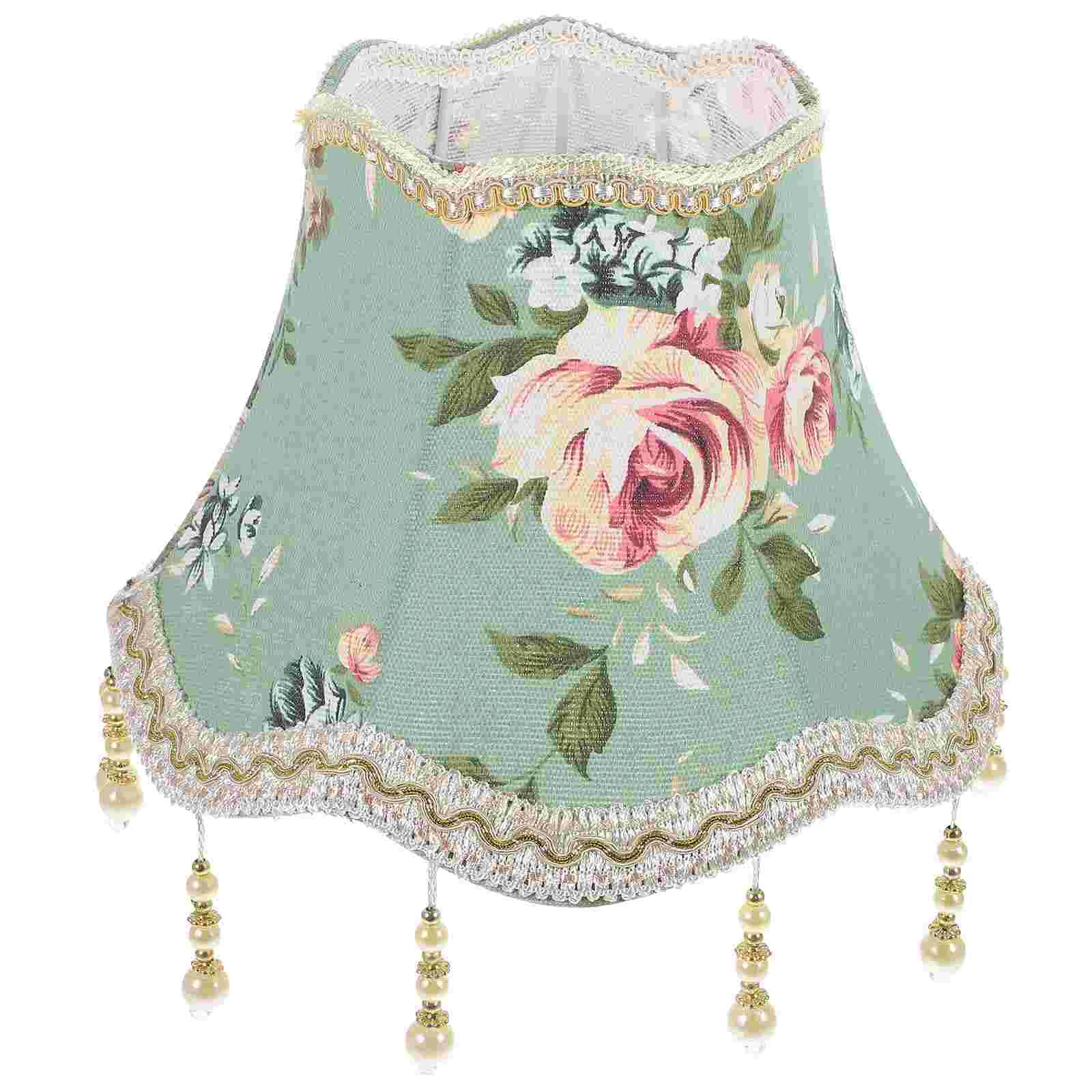 

Color Fabric Lampshade Dome Light Bulb Lampshade Wall Lamp Flowers Lamp Supply Metal Small Lamp Shade Light Accessories