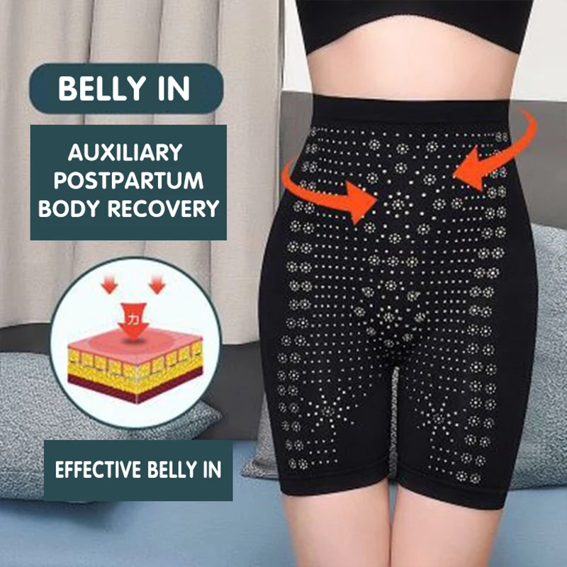 

Shape Of Tall Waist Closed Abdominal Pants Negative Ion Beam Fat Slimming Postpartum Women Carry Buttock Female Leggings