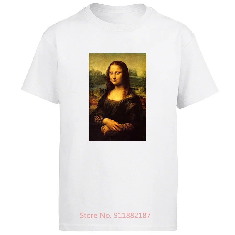 

Mona Lisa short sleeve oversize t-shirts graphic t shirts O-neck T-shirt harajuku Summer Men's clothing