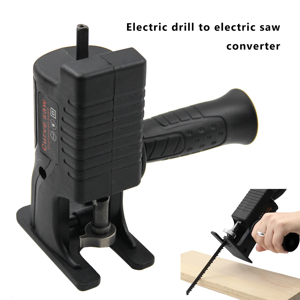 Electric Drill Modified to Electric Saw Reciprocating Saw Attachment Adapter for Woodworking Cutting Enssential Tool images - 6