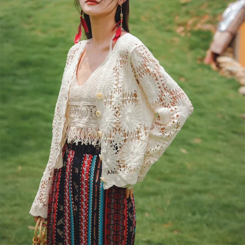 

Spring dream sweater with short sleeves and short skirt
