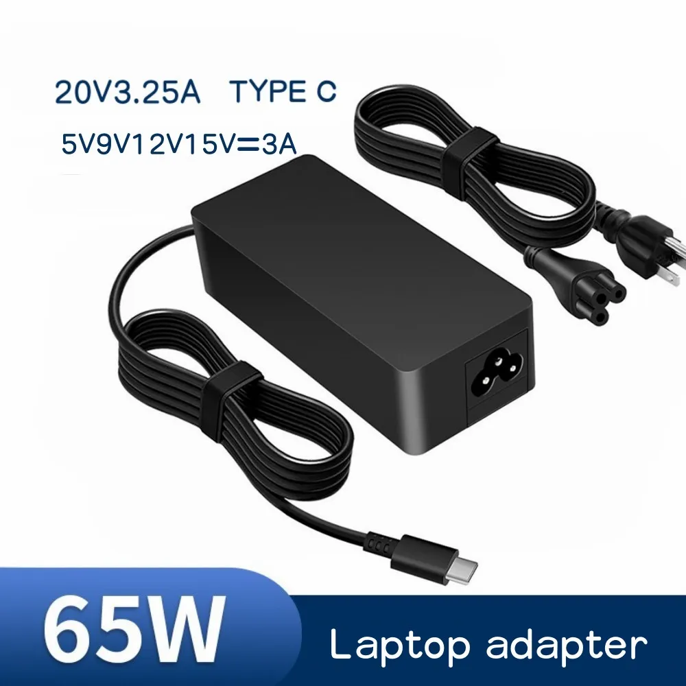 

Duxwire 20V3.25A 65W Charger Type-C USB-C Universal 2.25A Laptops Power Adapter For Lenovo ThinkPad HP DELL Asus Notebook PD3.0