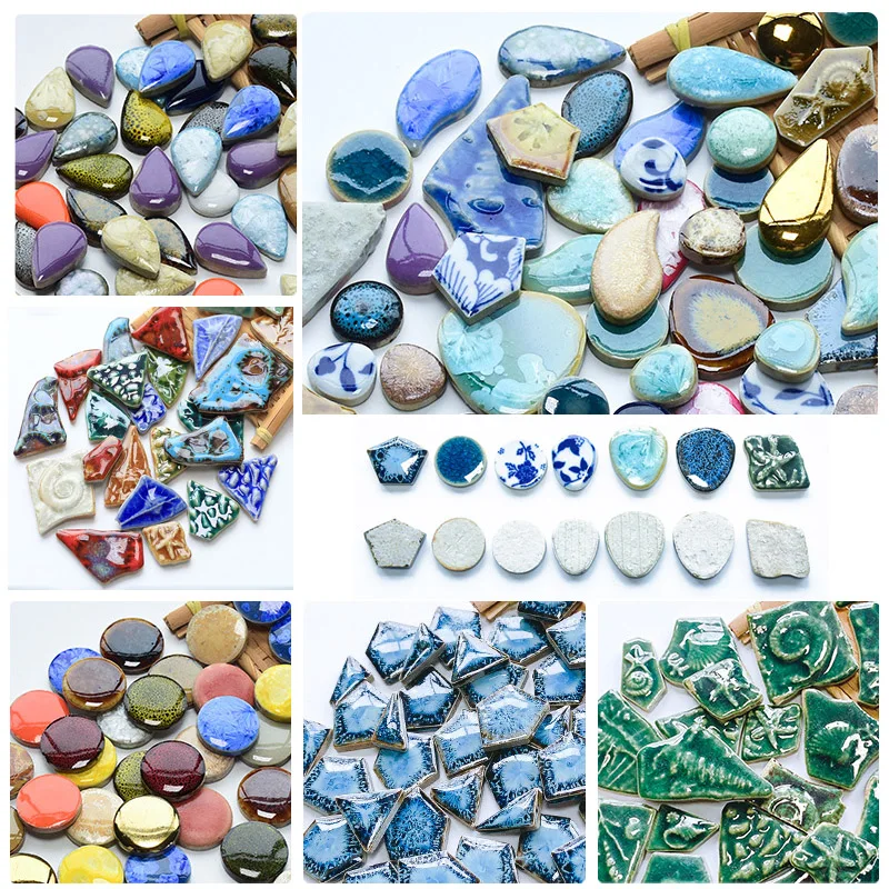 

Многоцветные Нерегулярные Керамические мозаичные плитки DIY мозаичные камни для рукоделия хобби Искусство украшение дома стены