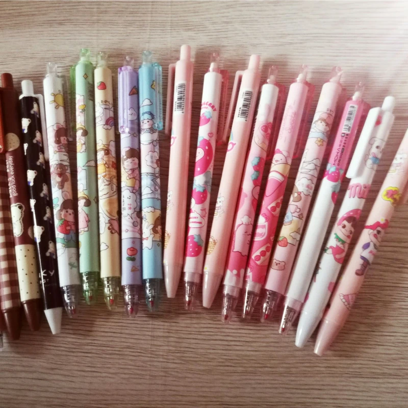 

Kawaii Cartoon Style 0.5mm Black Gel Pen Creative School Office Stationery Supplies Lovely Girl Children Students Gift