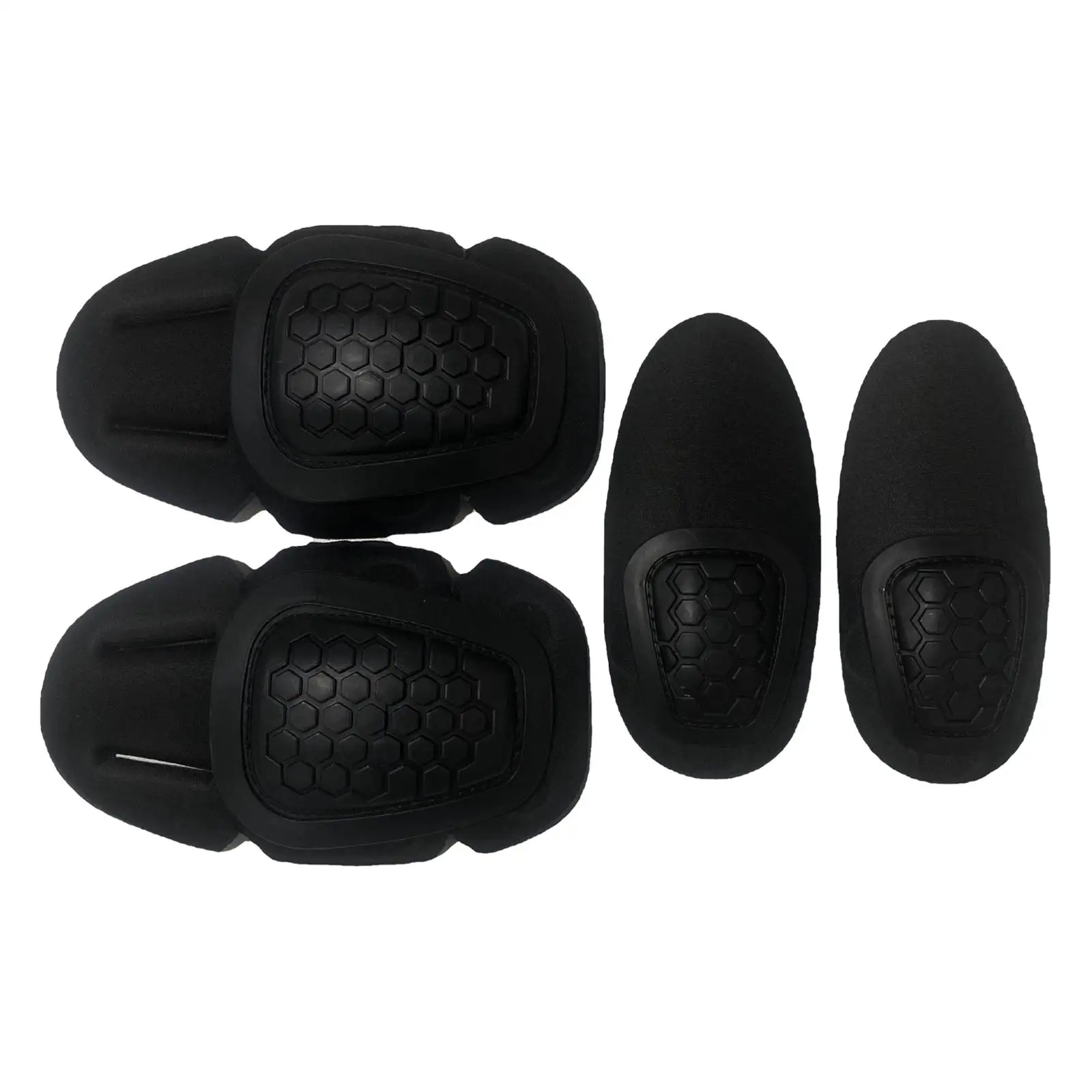 

4Pcs Knee Elbow Support Pads Comfortable Shock Absorbing Shin Guards for Skating Riding Sports Rollerblading Unisex Men Women