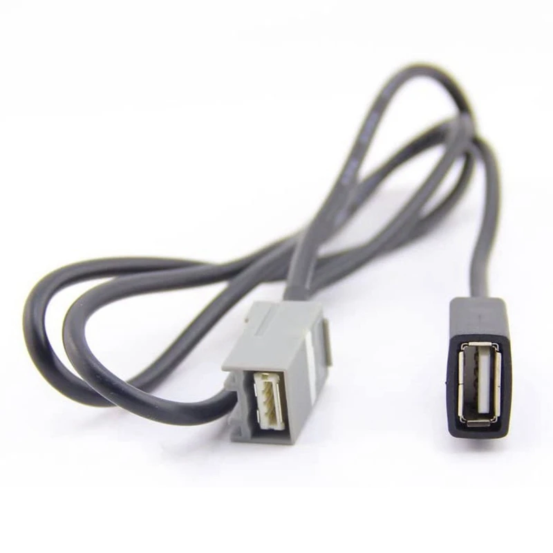 Автомобильный 90 см USB-кабель с гнездом AUX-адаптером подходящий для Honda Civic CRV Accord 2008+