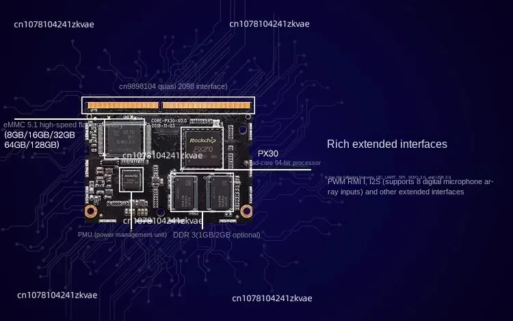 unkowa rdzeń-PX30-JD4 64-bitowy przemysłowy płyta główna Linux pojedynczy układ scalony rozwojowa mikrokomputerów