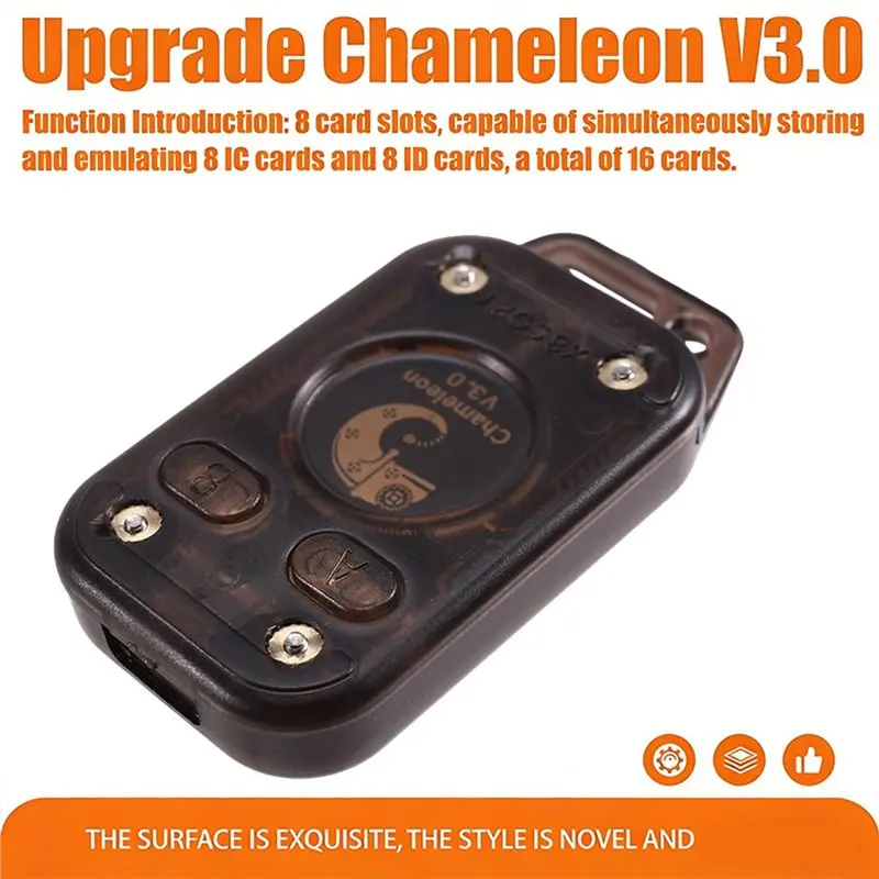 Эмулятор смарт-карт AAAEL Chameleon V3.0 RFID ID IC 125 кГц 13,56 МГц, считыватель смарт-чипов, копировщик меток, устройство чтениязаписи + 2 карты UID (art.: 3920d89db975e) - 3920d89db975e