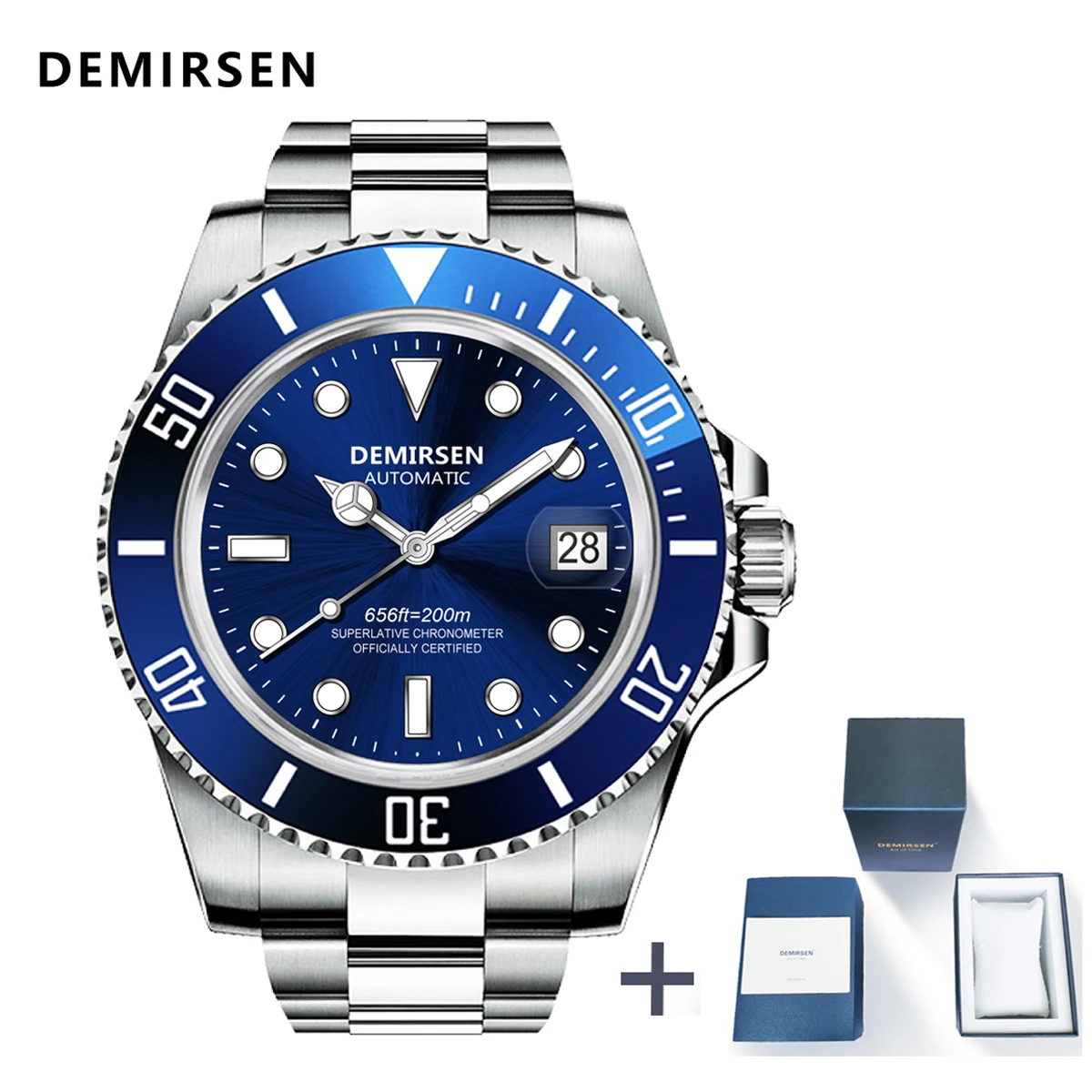 Мужские Водонепроницаемые механические часы с автоподзаводом 200 м |