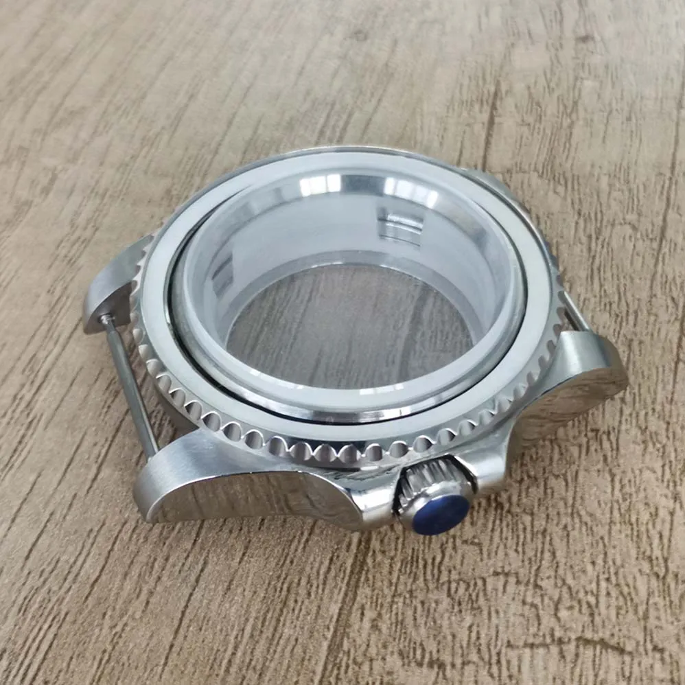 40mm Watch Case Accessories Stainless Steel Sapphire Glass Fit Miyota 8215 8205 8200 Mingzhu 2813 3804 ETA2836 2834 Movement