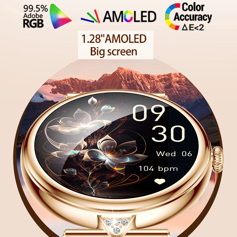 Женские умные часы с экраном AMOLED 1 28 дюйма цвет в ассортименте