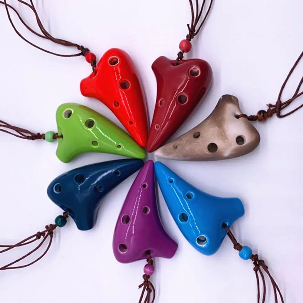 

Small Traditional Mini Ocarina Flute Instrument Lanyard Ocarina Instrument Unbending for Music Class