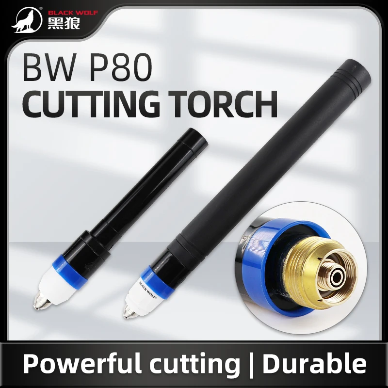 Оригинальная высокочастотная плазменная резательная головка Black Wolf P80 120А (100А) с воздушным охлаждением для станка плазменной резки (art.: 3920da2e5b2fc) - 3920da2e5b2fc