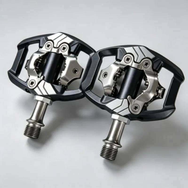 Фото Велопедали SHIMANO XTR PD-M9100 MTB с креплениями SM-SH51/SH56, самоблокирующиеся педали для горного велосипеда №1