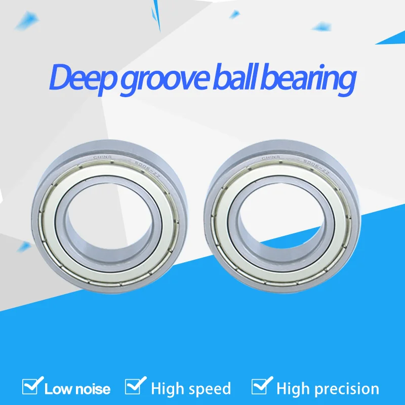 

1 PC deep groove ball bearing 6008-2Z 80108 ZZ inner diameter 40 outer diameter 68 height 15mm.