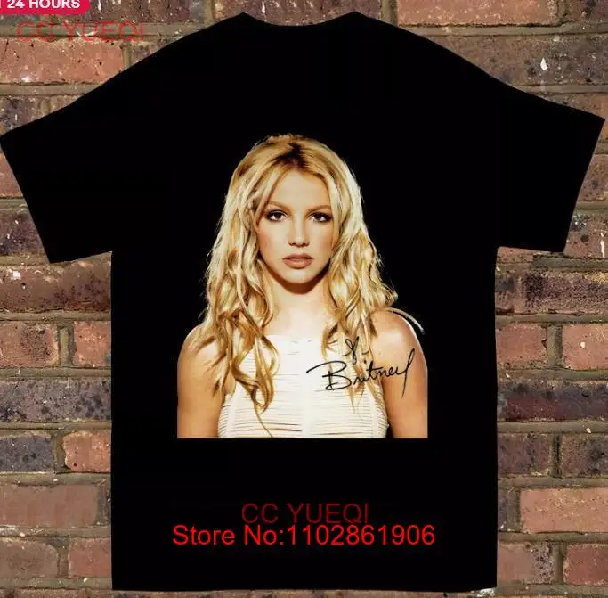 Женская хлопковая Футболка Britney Spears с коротким рукавом