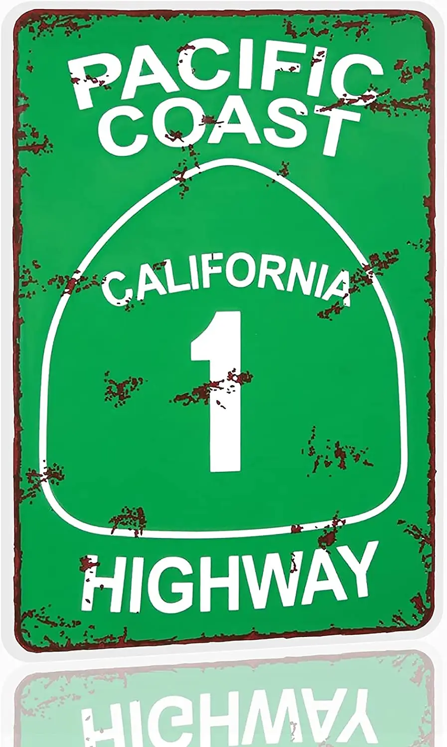

Pacific Coast Highway Funny Metal Tin Sign Be Kind Tin Sign 8 x 12in Retro