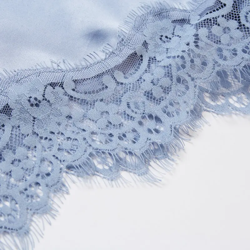 YUXINBRIDAL 2020 dusty blue Women Long Matt Satin Lace Robes Bridal Kimono Bride Robes Bridesmaid Robes Wedding Party Sleepwear