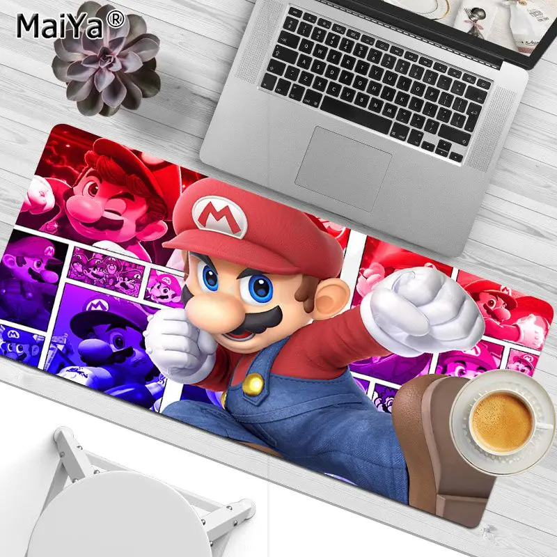 Большой коврик для мыши и клавиатуры BANDAI Super Mario офисный Настольный XXL