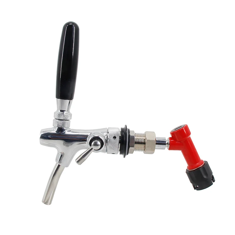 

Standard European Beer Flow Control Faucet with Pin Lock Quick Disconnecter For Pin Lock Keg Mini Keg Homebrew