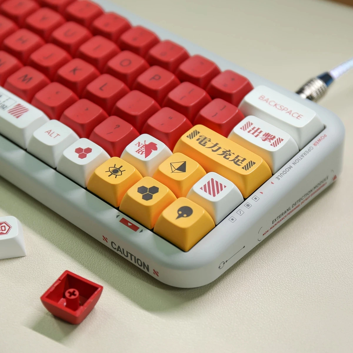 

138 Keys/set EVA 02 Keycaps PBT Dye Sublimation Key Caps XDA Profile Keycap With 1.75U 2U Shift For Customized Keyboard 2 orders