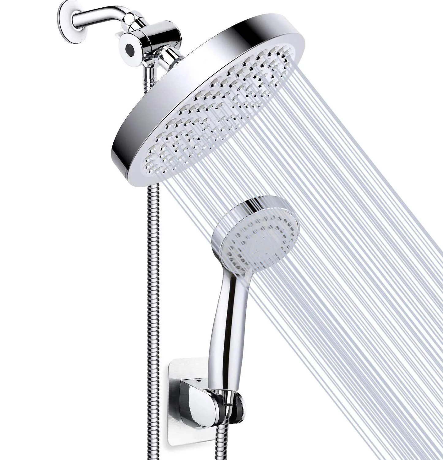 

Shower Set Rain Shower Head Bath Shower Mixer with Hand Shower Faucet Rainfall Chrome Shower Tap Bathroom Accessories